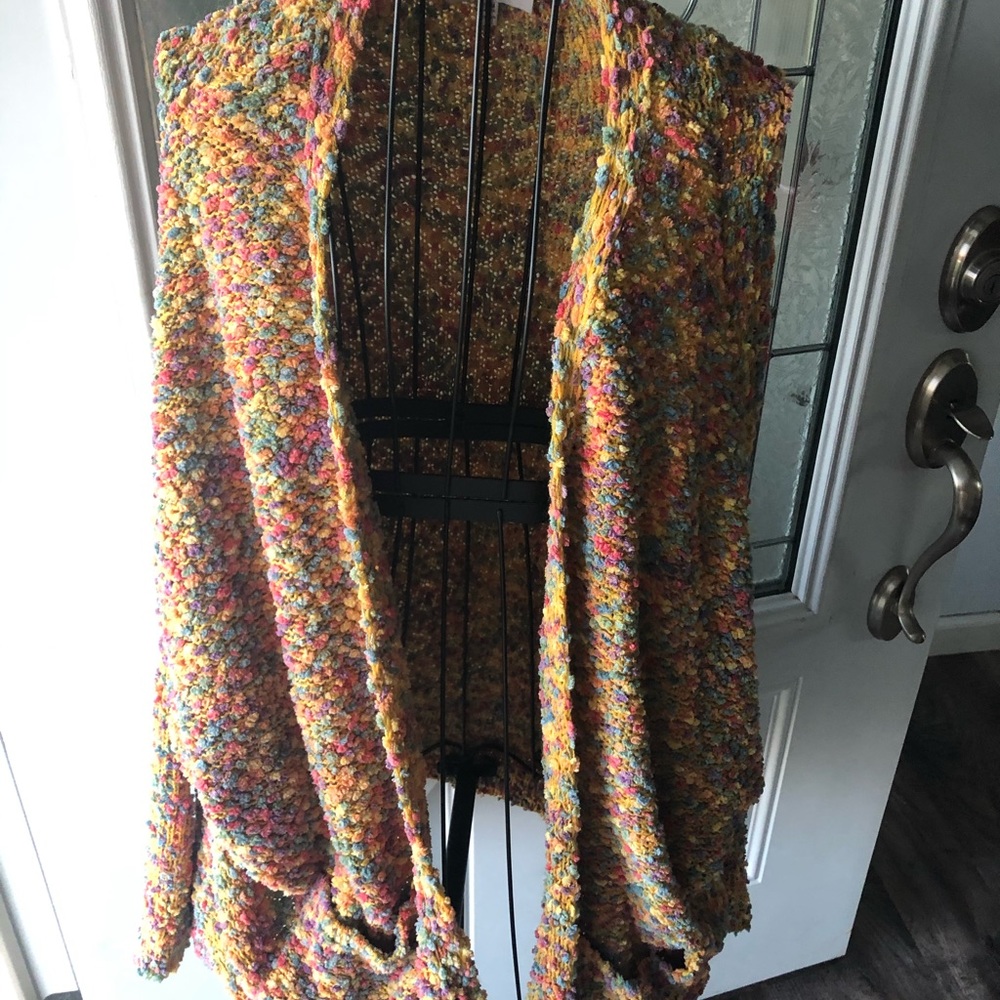 Beautiful, colorful popcorn sweater